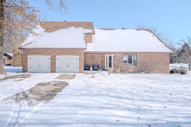 6413 Oak Dr, Moro, IL 62067 - view of front of home featuring brick siding