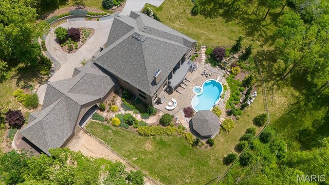 2535 S Lindbergh Blvd, Saint Louis, MO 63131 - view from above of property featuring a pool