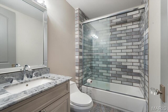 2535 S Lindbergh Blvd, Saint Louis, MO 63131 - full bath with toilet, vanity, and enclosed tub / shower combo