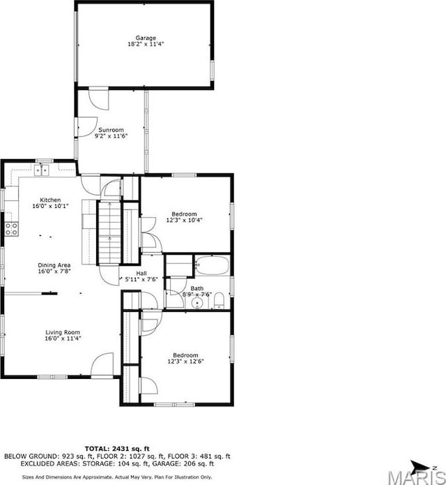 215 Virginia St, Saint Genevieve, MO 63670 - view of room layout