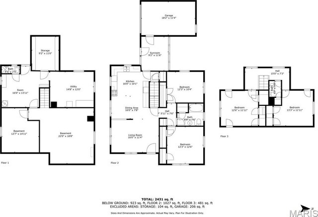 215 Virginia St, Saint Genevieve, MO 63670 - view of floor plan / room layout