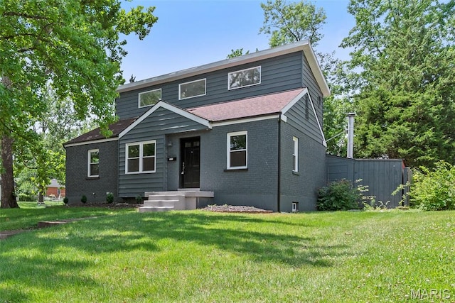 1247 Charlane Ct, Saint Louis, MO 63119 - view of front of home featuring a front lawn, brick siding, and a shingled roof