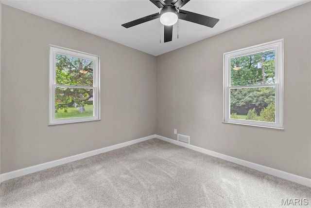 1247 Charlane Ct, Saint Louis, MO 63119 - unfurnished room featuring a ceiling fan and carpet floors