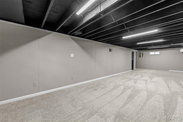 1247 Charlane Ct, Saint Louis, MO 63119 - basement featuring carpet flooring