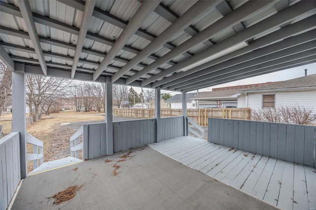 342 N Adams Ave, Lebanon, MO 65536 - view of patio featuring fence and a deck