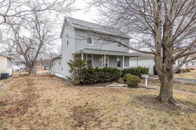 342 N Adams Ave, Lebanon, MO 65536 - view of front of property with cooling unit and covered porch