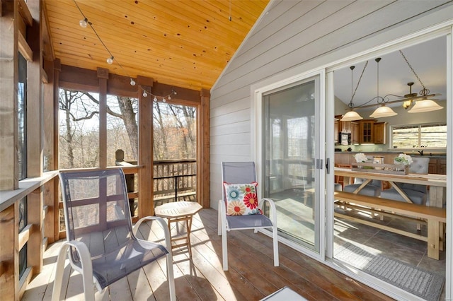 12054 Anthonies Mill Rd, Bourbon, MO 65441 - sunroom featuring lofted ceiling