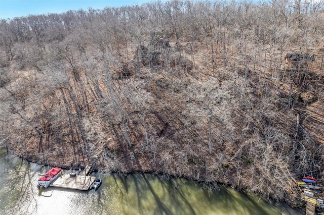 12054 Anthonies Mill Rd, Bourbon, MO 65441 - aerial overview of property's location with a large body of water and a forest