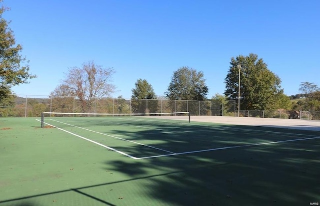 12054 Anthonies Mill Rd, Bourbon, MO 65441 - view of tennis court with fence