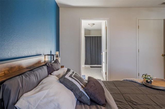 bedroom with ensuite bath