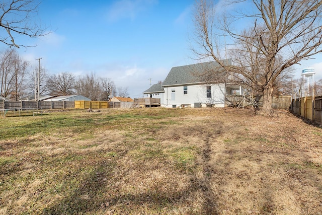 204 S Railroad St, Medora, IL 62063 - view of yard with a deck