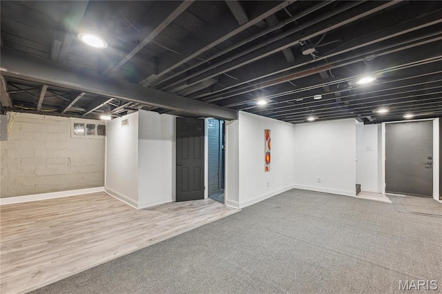 2808 Chadwick Dr, Bel-Nor, MO 63121 - finished below grade area featuring wood finished floors