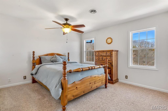 956 Long Bow Dr, Marthasville, MO 63357 - carpeted bedroom with baseboards and a ceiling fan