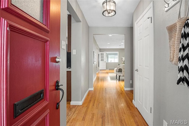 5816 Jamieson Ave, Saint Louis, MO 63109 - entrance foyer with light wood finished floors and baseboards