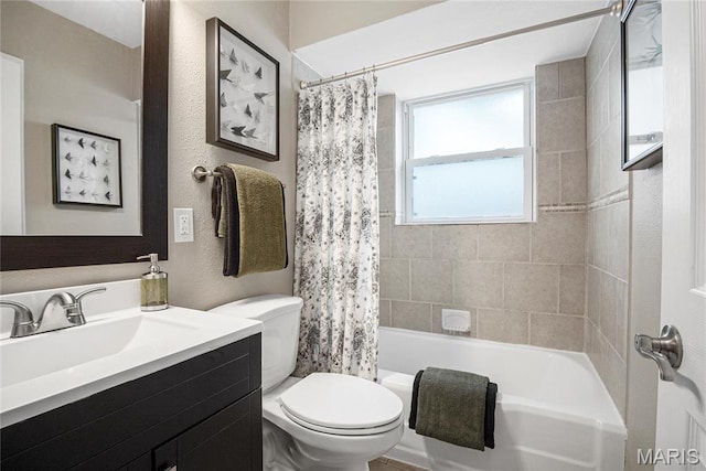 5816 Jamieson Ave, Saint Louis, MO 63109 - full bath with toilet, shower / bath combination with curtain, and vanity