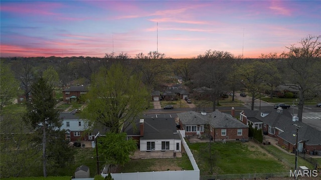 5816 Jamieson Ave, Saint Louis, MO 63109 - aerial view at dusk of a residential view