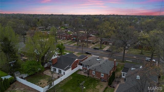 5816 Jamieson Ave, Saint Louis, MO 63109 - aerial view at dusk of a residential view