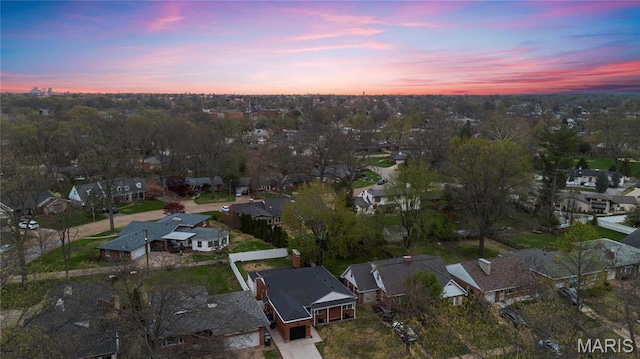 5816 Jamieson Ave, Saint Louis, MO 63109 - aerial view at dusk of a residential view