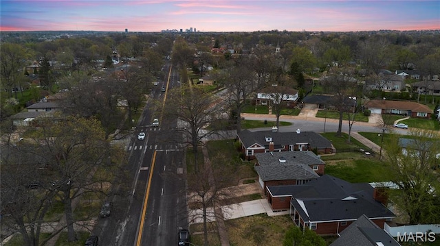 5816 Jamieson Ave, Saint Louis, MO 63109 - aerial view of property and surrounding area featuring nearby suburban area