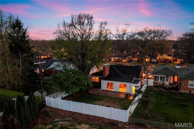 5816 Jamieson Ave, Saint Louis, MO 63109 - view of aerial view at dusk