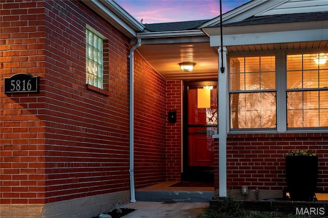 5816 Jamieson Ave, Saint Louis, MO 63109 - property entrance featuring brick siding