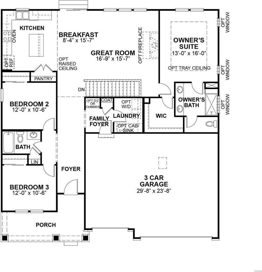 254 Randlin Dr, Ofallon, MO 63367 - property floor plan