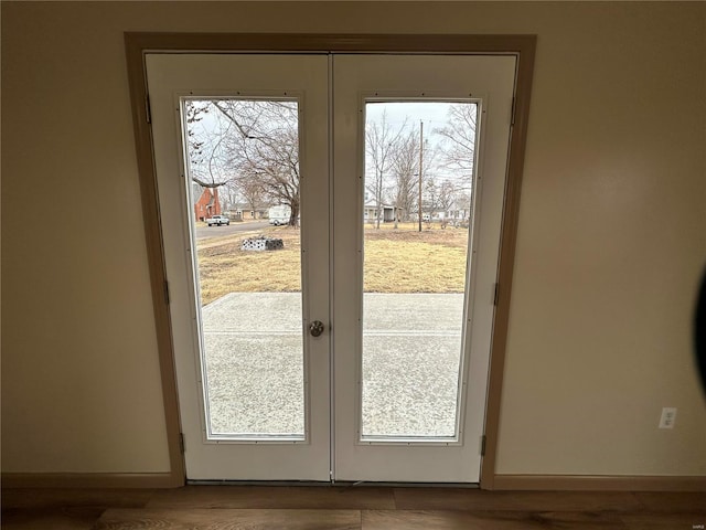 117 Pine St, Sullivan, MO 63080 - doorway featuring french doors and baseboards