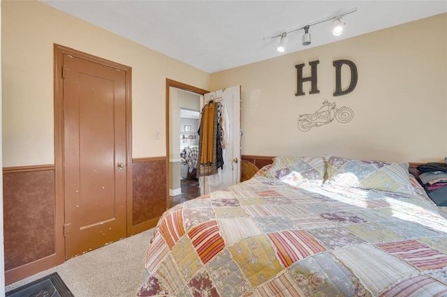 524 N St, Farmington, MO 63640 - bedroom with carpet and wainscoting