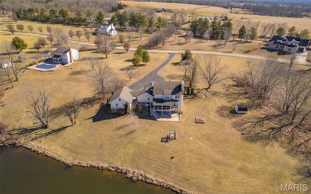 4645 Quail Run Rd, Farmington, MO 63640 - aerial view of sparsely populated area with a large body of water