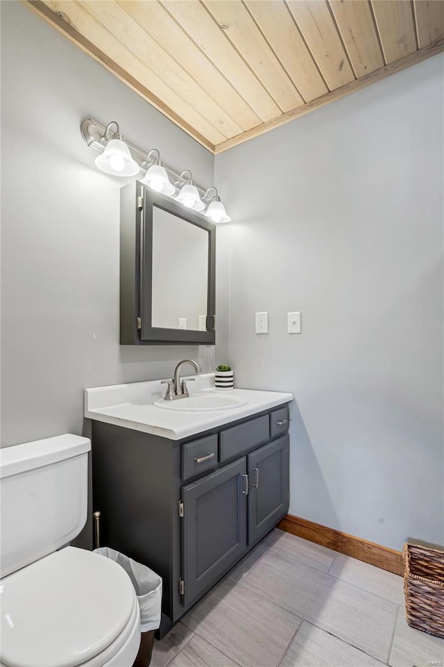 291 Deer Run Acres A, Williamsville, MO 63967 - bathroom with toilet, vanity, and baseboards