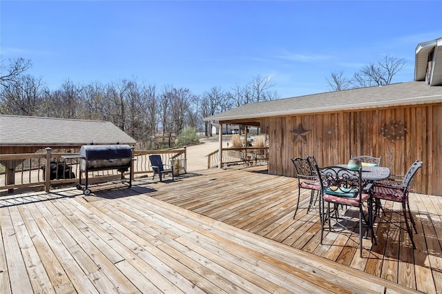 291 Deer Run Acres A, Williamsville, MO 63967 - deck featuring outdoor dining space and grilling area