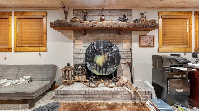 302 Deer Run Acres A, Williamsville, MO 63967 - detailed view of a brick fireplace