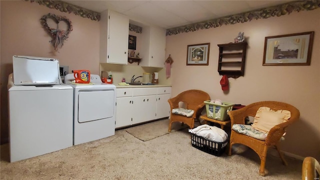 319 County Road 2270, Salem, MO 65560 - washroom with cabinet space and washer and dryer