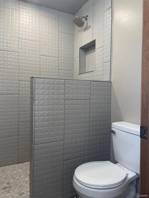 420 Joyce Ave, Bernie, MO 63822 - bathroom with a tile shower and toilet