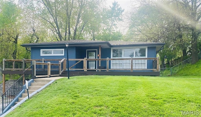1629 Singleton Ave, Hannibal, MO 63401 - view of front of house with a deck