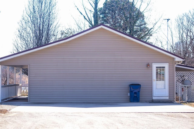 view of home's exterior
