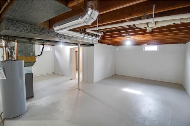 429 Oak St, East Alton, IL 62024 - below grade area featuring gas water heater