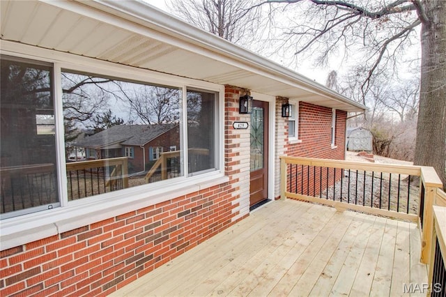 429 Oak St, East Alton, IL 62024 - view of wooden terrace