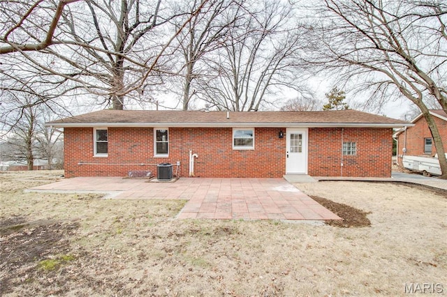 429 Oak St, East Alton, IL 62024 - back of property with brick siding and a patio