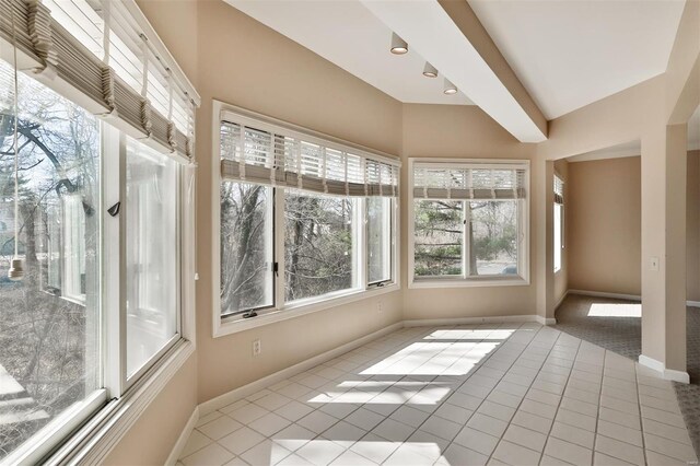 11920 Old Ballas Rd Unit 202, Saint Louis, MO 63141 - unfurnished sunroom with baseboards and tile patterned flooring