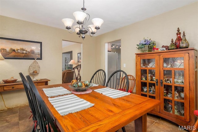 3 Echo Ln, Centralia, IL 62801 - dining space featuring a chandelier