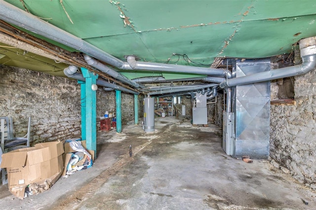 5029 Wells Ave, Saint Louis, MO 63113 - unfinished below grade area with water heater and heating unit