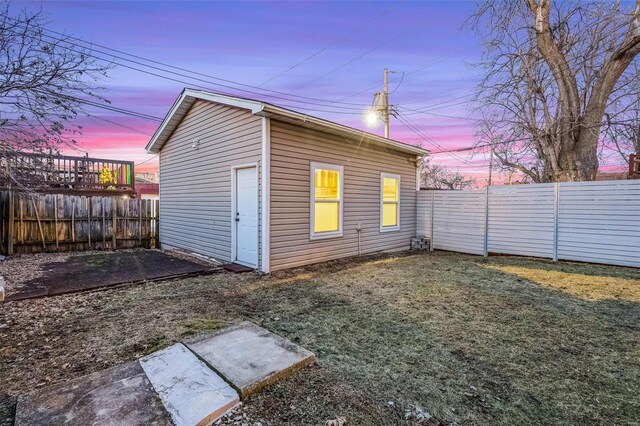 1317 Shenandoah Ave, Saint Louis, MO 63104 - view of outdoor structure featuring a fenced backyard
