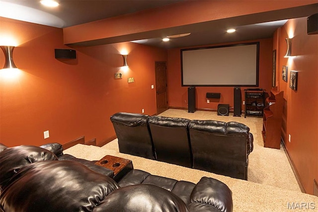 9606 Klings Ct, Mascoutah, IL 62258 - cinema featuring carpet and recessed lighting