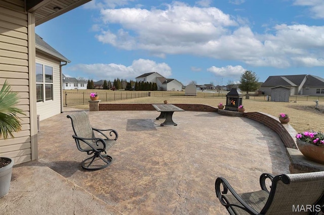 9606 Klings Ct, Mascoutah, IL 62258 - view of patio with fence and a residential view