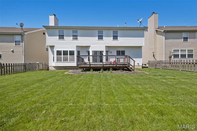 1218 Cold Spring Dr, Ofallon, MO 63368 - back of house featuring a wooden deck