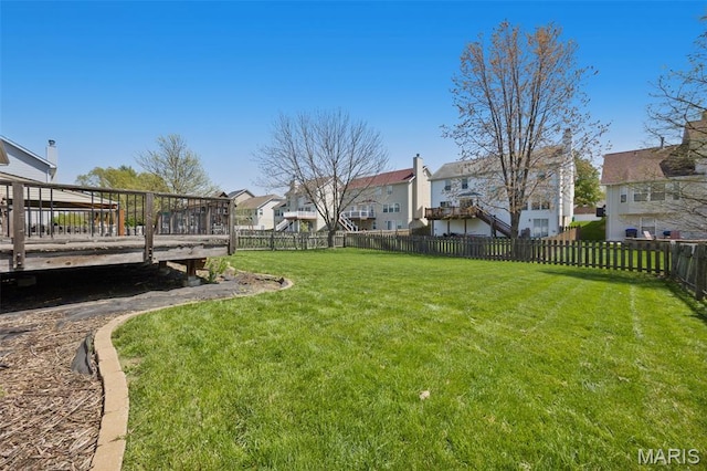1218 Cold Spring Dr, Ofallon, MO 63368 - view of yard featuring a residential view and a deck