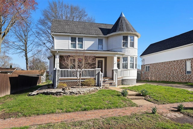 211 E Alton St, Marine, IL 62061 - victorian-style house with a porch and roof with shingles