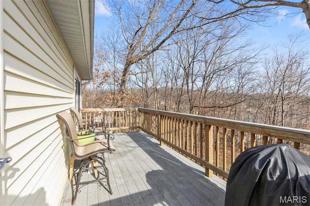 1451 Bella Vista Dr, Jackson, MO 63755 - view of wooden deck