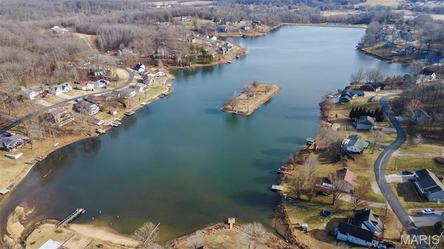 1451 Bella Vista Dr, Jackson, MO 63755 - aerial overview of property's location featuring a nearby body of water and a forest